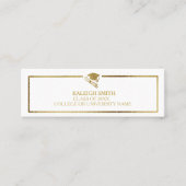 Aangepast wit Afstuderen Naam Kaart invoegen: Contactkaartje (Voorkant)