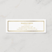 Aangepast wit Afstuderen Naam Kaart invoegen: Contactkaartje (Achterkant)