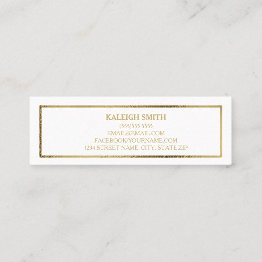 Aangepast wit Afstuderen Naam Kaart invoegen: Contactkaartje (Achterkant)