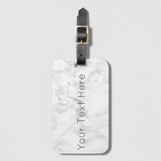 Aangepast wit Bagagelabel met kaartsleuf (Voorkant (verticaal))