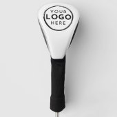 Aangepast wit bedrijfslogo golfheadcover (Voorkant)