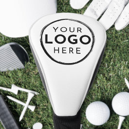 Aangepast wit bedrijfslogo golfheadcover