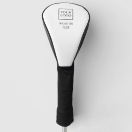 Aangepast wit bedrijfslogo merkbestuurder golfheadcover