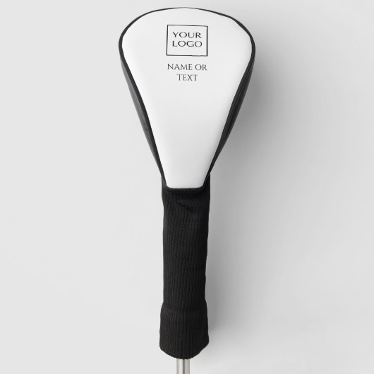 Aangepast wit bedrijfslogo merkbestuurder golfheadcover (Voorkant)