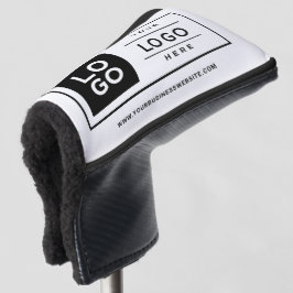 Aangepast wit bedrijfsmerk met Logo Golfheadcover