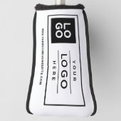 Aangepast wit bedrijfsmerk met Logo Golfheadcover (Draai 90)