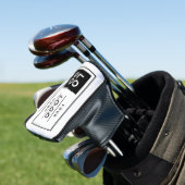 Aangepast wit bedrijfsmerk met Logo Golfheadcover (Insitu)