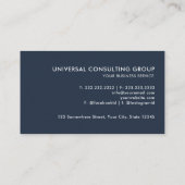 Aangepast Wit Blauw Roze Bloemen Patroon Professio Visitekaartje (Achterkant)