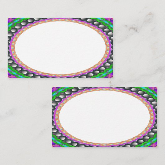 Aangepast wit centrum B5 Visitekaartjes (Voorkant / Achterkant)