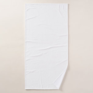 Aangepast wit eenvoudig ontwerp Voeg foto of tekst Badhanddoek