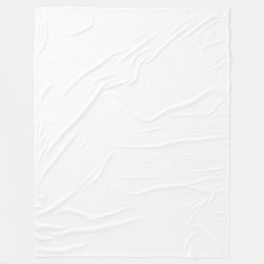 Aangepast wit eenvoudig ontwerp Voeg foto of tekst Fleece Deken (Voorkant)