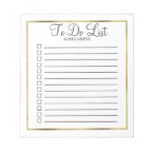 Aangepast wit en goud om Notitieblok te doen (Voorkant)