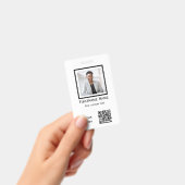 aangepast wit foto personeelsbadge ID qr-code Badge (Handheld)