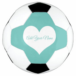 Aangepast wit hart Jouw naam toevoegen Voetbal