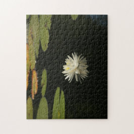 Aangepast wit Lilly Pond Puzzle Legpuzzel
