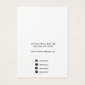 Aangepast wit Logo afstammeling Ketting toevoegen Visitekaartje (Achterkant)