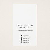 Aangepast wit Logo afstammeling Ketting toevoegen Visitekaartje (Achterkant)