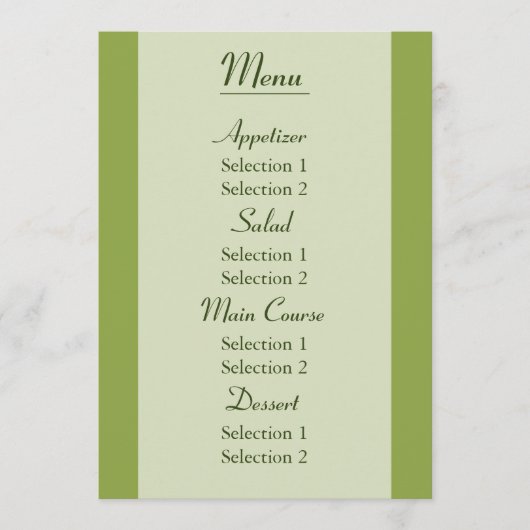 Aangepast wit madeliefje bruiloft receptie diner m menu (Voorkant)