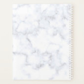 Aangepast wit marmer Beauty Shop Benoeming Book | Planner (Achterkant)