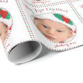 Aangepast wit mijn eerste kerst inpakpapier (Rol Hoek)