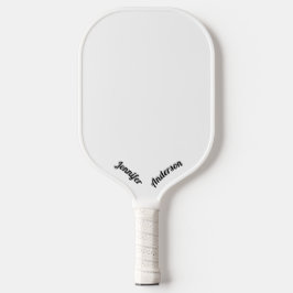 Aangepast wit pickleball paddle