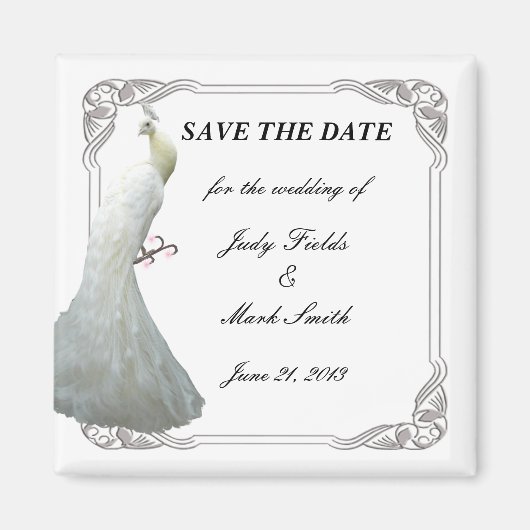 Aangepast wit voetgangersweddenschap bespaart de d magneet (Voorkant)