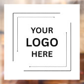 Aangepast Witte Vierkant | Zakelijk Logo Raamsticker (Vel 2)