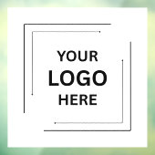 Aangepast Witte Vierkant | Zakelijk Logo Raamsticker (Vel 3)