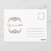 Aangepast - Witte vulling Sla de datum op Briefkaart (Achterkant)