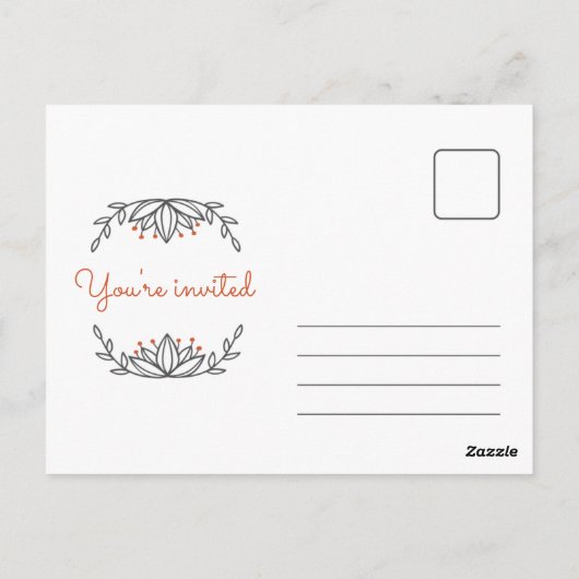 Aangepast - Witte vulling Sla de datum op Briefkaart (Achterkant)