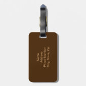 Aangepast Wolf-Bagagelabel Bagagelabel (Achterkant verticaal)