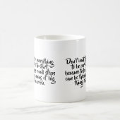 Aangepast woord monochroom esthetisch koffiemok (Center)