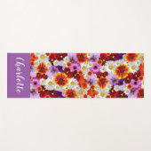 Aangepast Yoga Mat voor bloem-mozaïek (Voorkant (horizontaal))