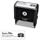 Aangepast Yoga Return-adres Lotus Flower Zelfinktende Stempel (In situ)