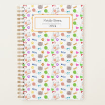 Aangepast Zacht Kat Patroon Planner Gepersonalisee