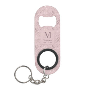 Aangepast Zachte Blush Pastel Roze Gouden Glitter  Mini Flessenopener