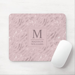 Aangepast Zachte Blush Pastel Roze Gouden Glitter  Muismat
