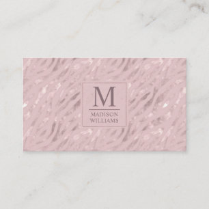 Aangepast Zachte Blush Pastel Roze Gouden Glitter  Visitekaartje