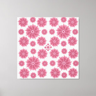 Aangepast zachte stoffige roze chrysanthemum patro canvas afdruk