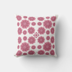 Aangepast zachte stoffige roze chrysanthemum patro kussen