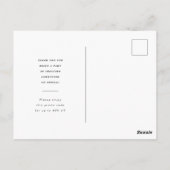 Aangepast zakelijk bedankje briefkaart (Achterkant)