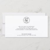 Aangepast zakelijk bedrijfslogo bedankkaart (Achterkant)