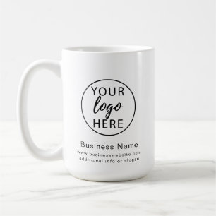 Aangepast zakelijk bedrijfslogo koffiemok
