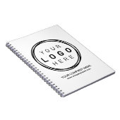 Aangepast zakelijk bedrijfslogo notitieboek (Rechterzijde)
