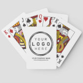 Aangepast zakelijk bedrijfslogo pokerkaarten (Achterkant)