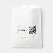 Aangepast zakelijk bedrijfslogo QR-code minimalist Bedankzakje (Voorkant)