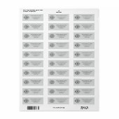 Aangepast zakelijk bedrijfslogo retouradres etiket (Full Sheet)