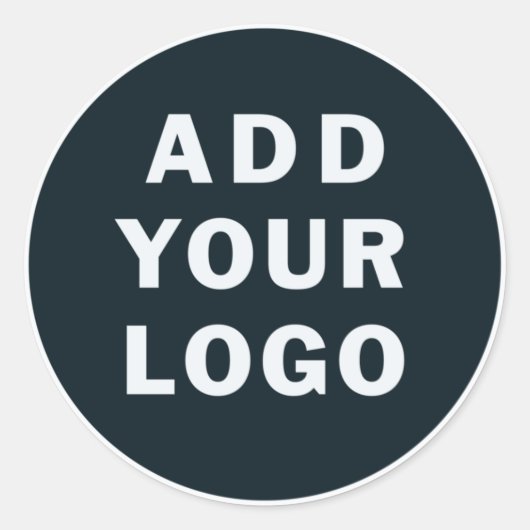 Aangepast zakelijk bedrijfslogo ronde sticker (Voorkant)