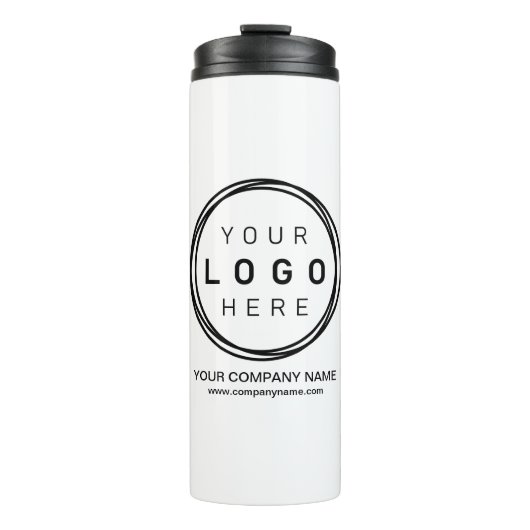 Aangepast zakelijk bedrijfslogo thermosbeker (Voorkant)