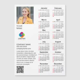 Aangepast zakelijk logo 2027 Bedrijfskalender magn
